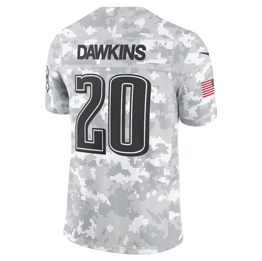 American Football Jersey | P.Eagles #20 Brian Dawkins Arctic Camo 2024 Salute to Service Retired Player Limited Football Stitched jersey - image 1