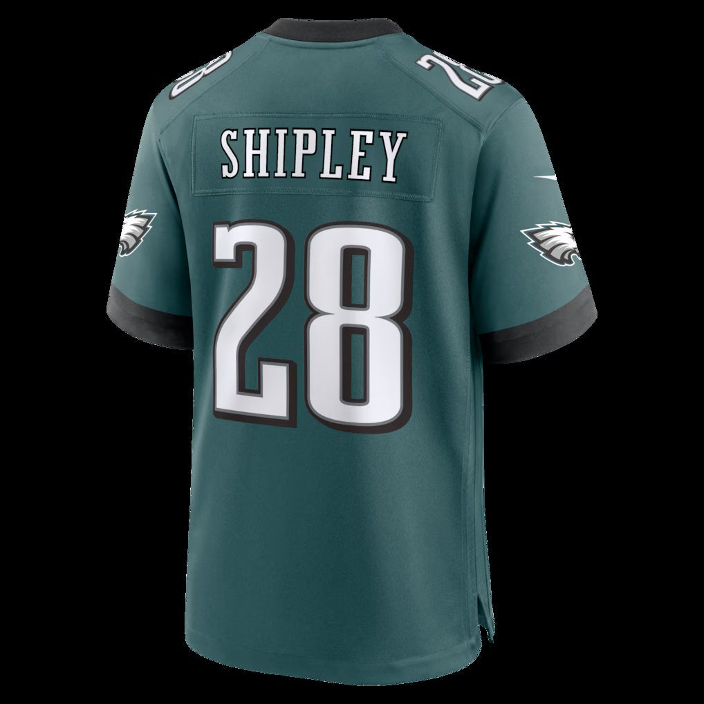 American Football Jersey | P.Eagles #28 Will Shipley Midnight Green Team Game Jersey - image 1