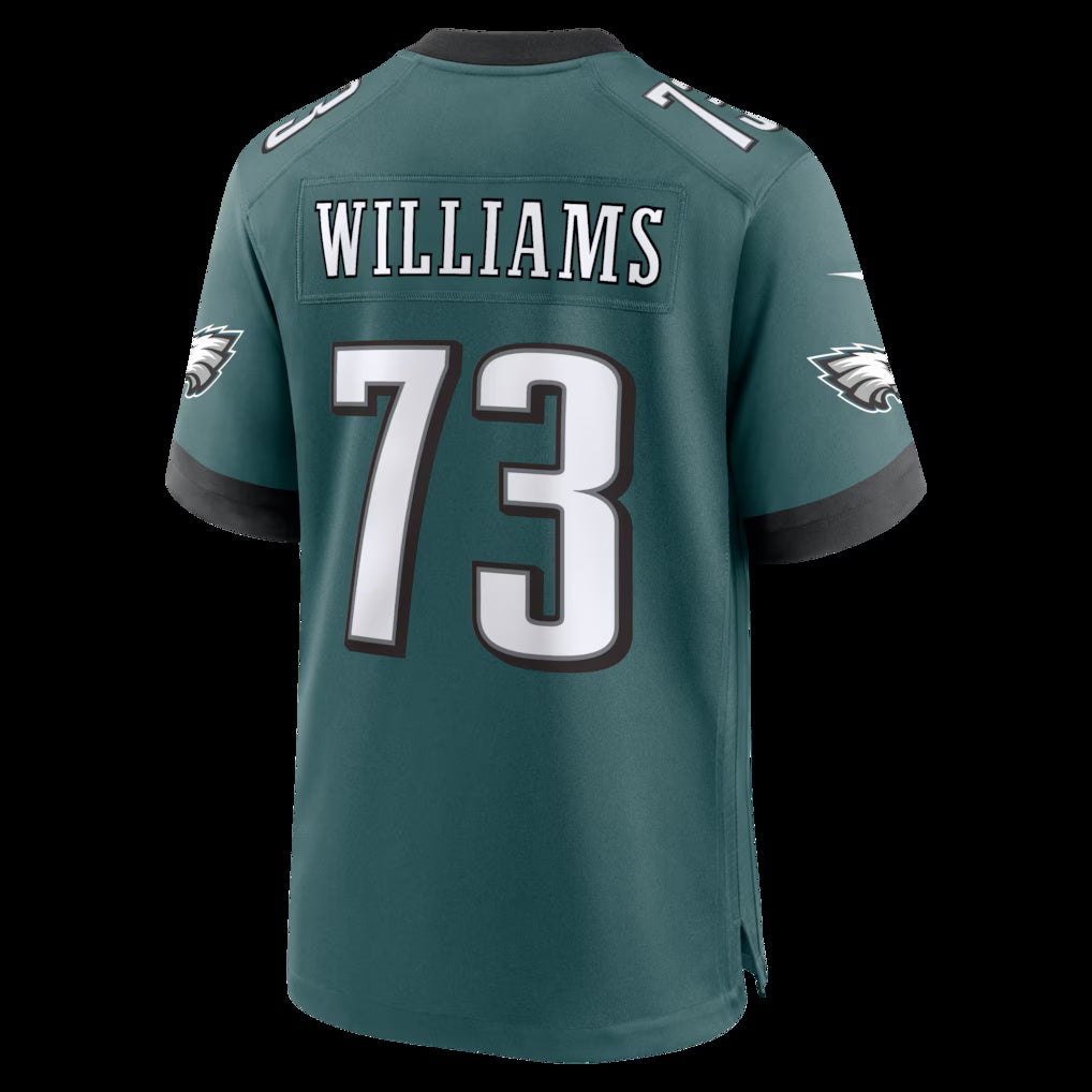 American Football Jersey | P.Eagles #73 Cameron Williams Midnight Green Team Game Jersey - image 1