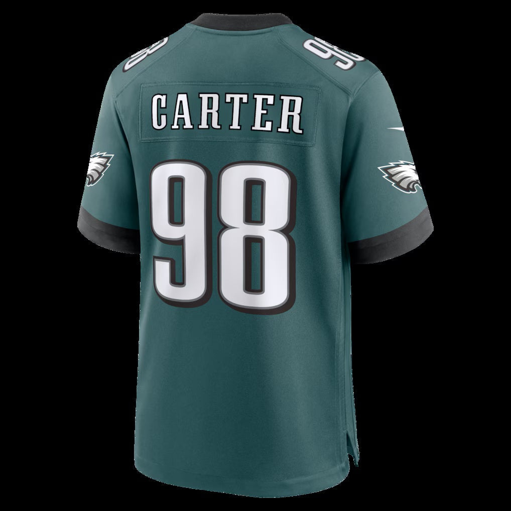 American Football Jersey | P.Eagles #98 Jalen Carter Midnight Green Team Game Stitched Football American Jersey - image 1