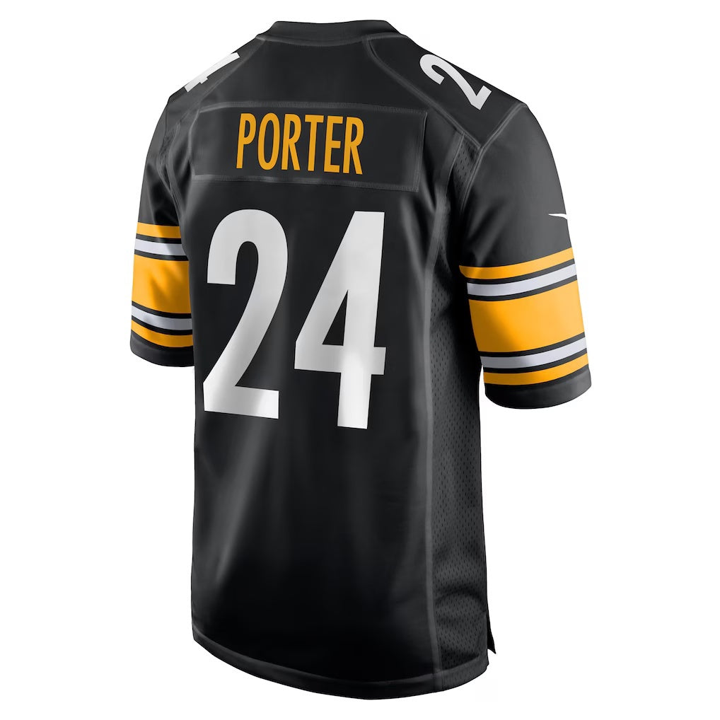 American Football Jersey | P.Steelers #24 Joey Porter Jr. Black Game Football Stitched jersey - image 1