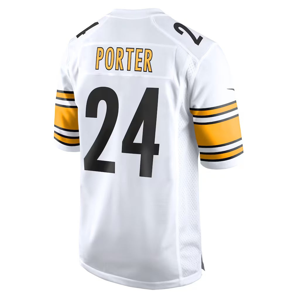 American Football Jersey | P.Steelers #24 Joey Porter Jr. White Away Game Football Stitched jersey - image 1