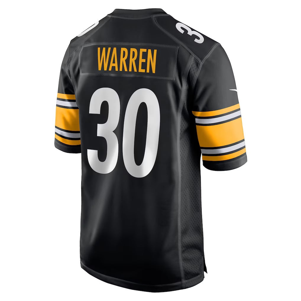 American Football Jersey | P.Steelers #30 Jaylen Warren Black Game Player Football Stitched jersey - image 1