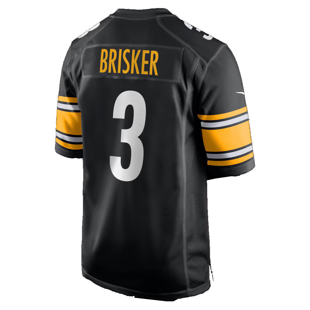 American Football Jersey | P.Steelers #3 Jaquan Brisker Black Team Game Jersey - image 1
