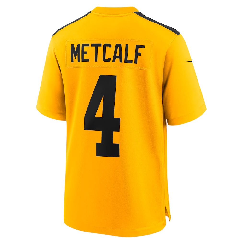 American Football Jersey | P.Steelers #4 DK Metcalf Gold Alternate 1933 Throwback Game Jersey - image 1