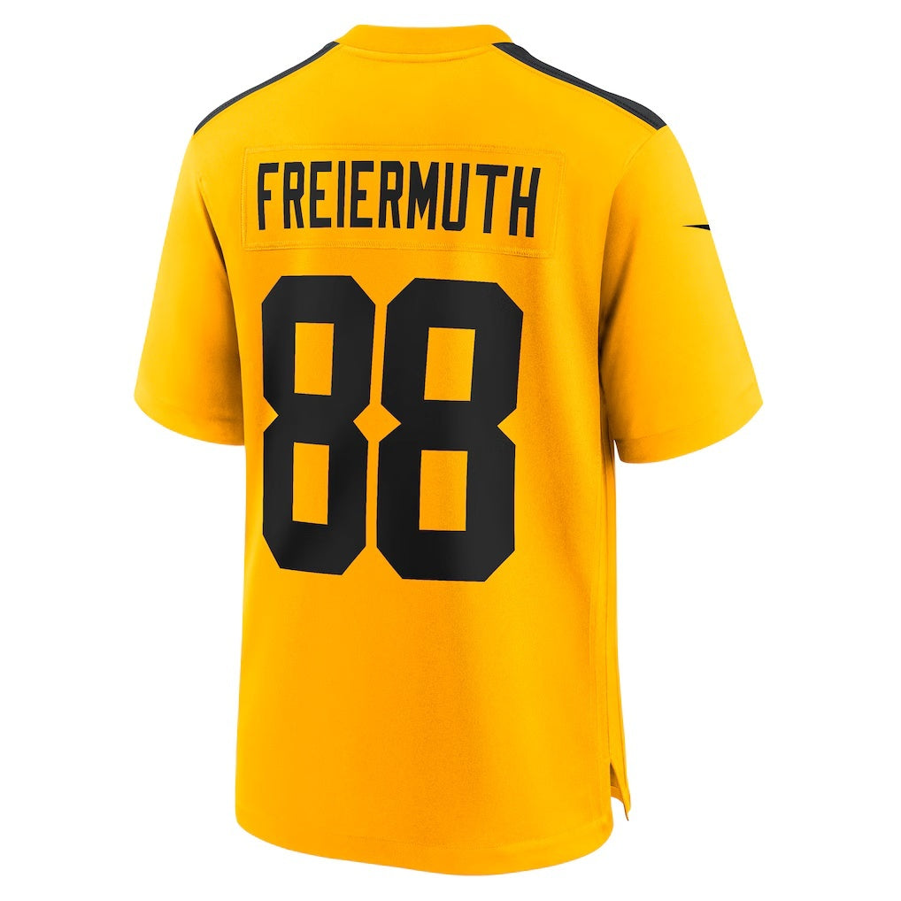 American Football Jersey | P.Steelers #88 Pat Freiermuth Gold Alternate 1933 Throwback Game Jersey - image 1