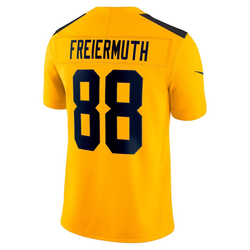 American Football Jersey | P.Steelers #88 Pat Freiermuth Gold Alternate Vapor F.U.S.E. Limited Jersey - image 1