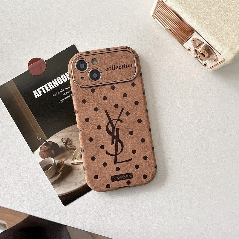 Saint Brown Leather iPhone Case - product view 2