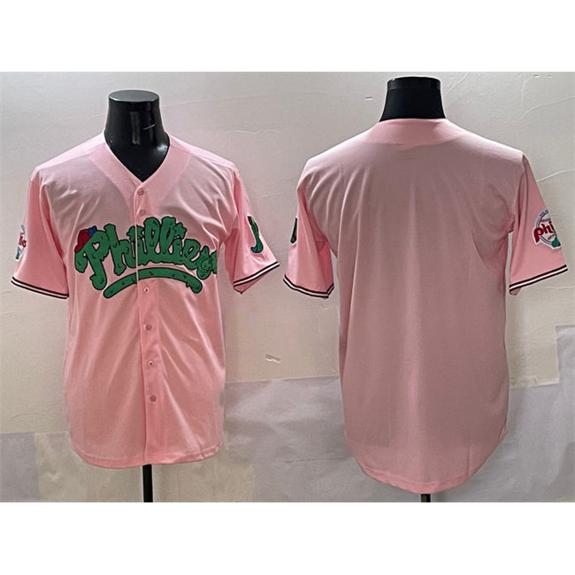 Baseball Jersey | Philadelphia Phillies Blank Pink Phanatic Limited Stitched - image 1