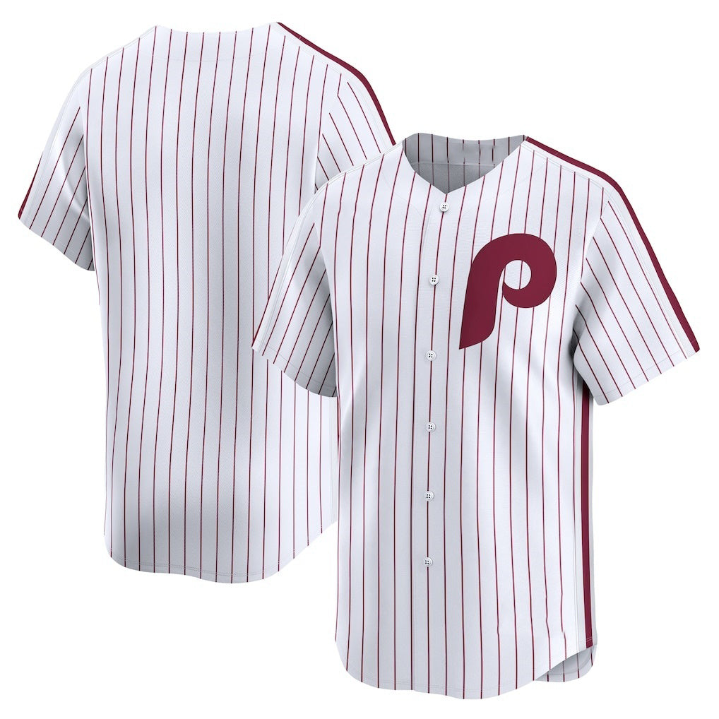 Baseball Jersey | Philadelphia Phillies White Throwback Cooperstown Collection Limited - image 1
