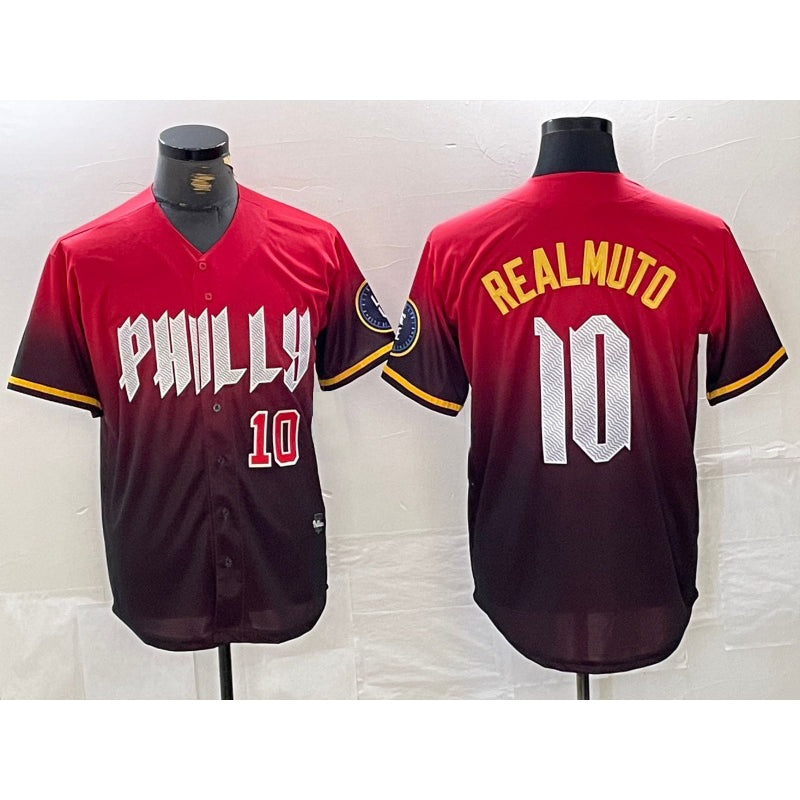 Baseball Jersey | Philadelphia Phillies #10 JT Realmuto Red 2024 City Player Number Cool - image 1