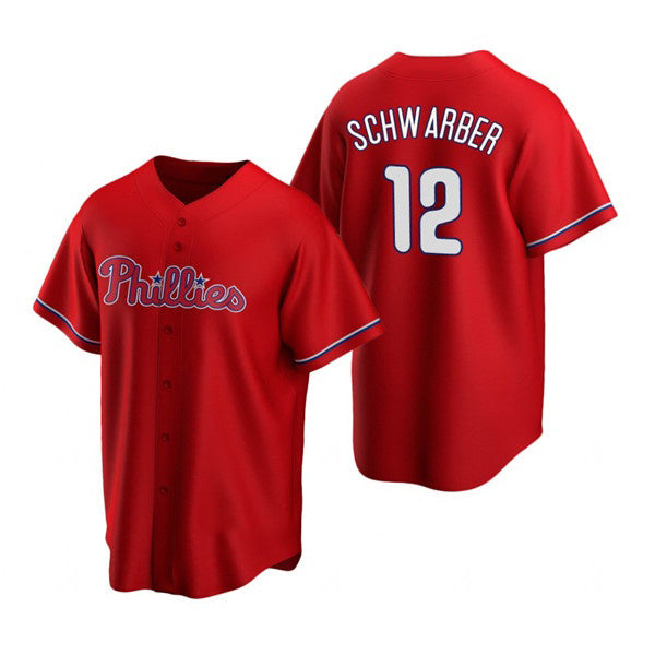 Baseball Jersey | Philadelphia Phillies #12 Kyle Schwarber Red Stitched - image 1