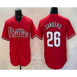 Baseball Jersey | Philadelphia Phillies #26 Ben Sanders Red Stitched - image 1