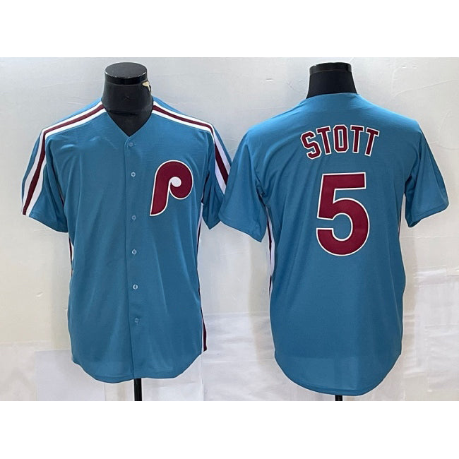 Baseball Jersey | Philadelphia Phillies #5 Bryson Stott Blue Stitched - image 1
