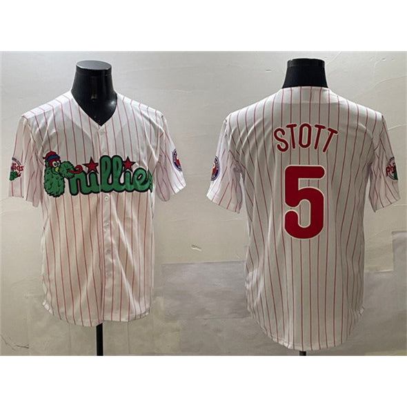 Baseball Jersey | Philadelphia Phillies #5 Bryson Stott White Phanatic Stitched - image 1
