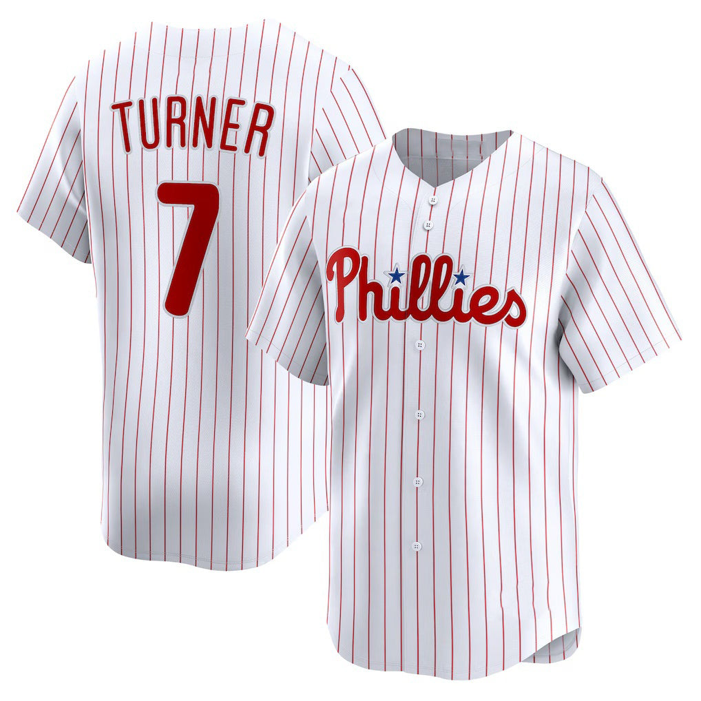 Baseball Jersey | Philadelphia Phillies #7 Trea Turner White Home Limited Player - image 1