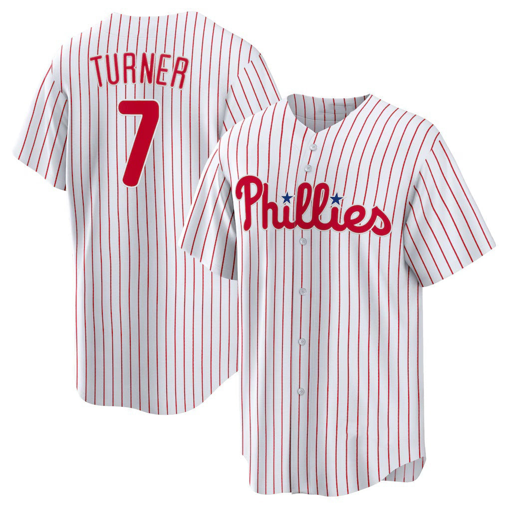 Baseball Jersey | Philadelphia Phillies #7 Trea Turner White Home Replica Player - image 1