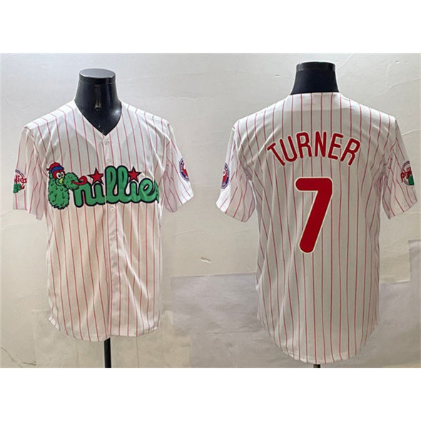 Baseball Jersey | Philadelphia Phillies #7 Trea Turner White Phanatic Stitched - image 1