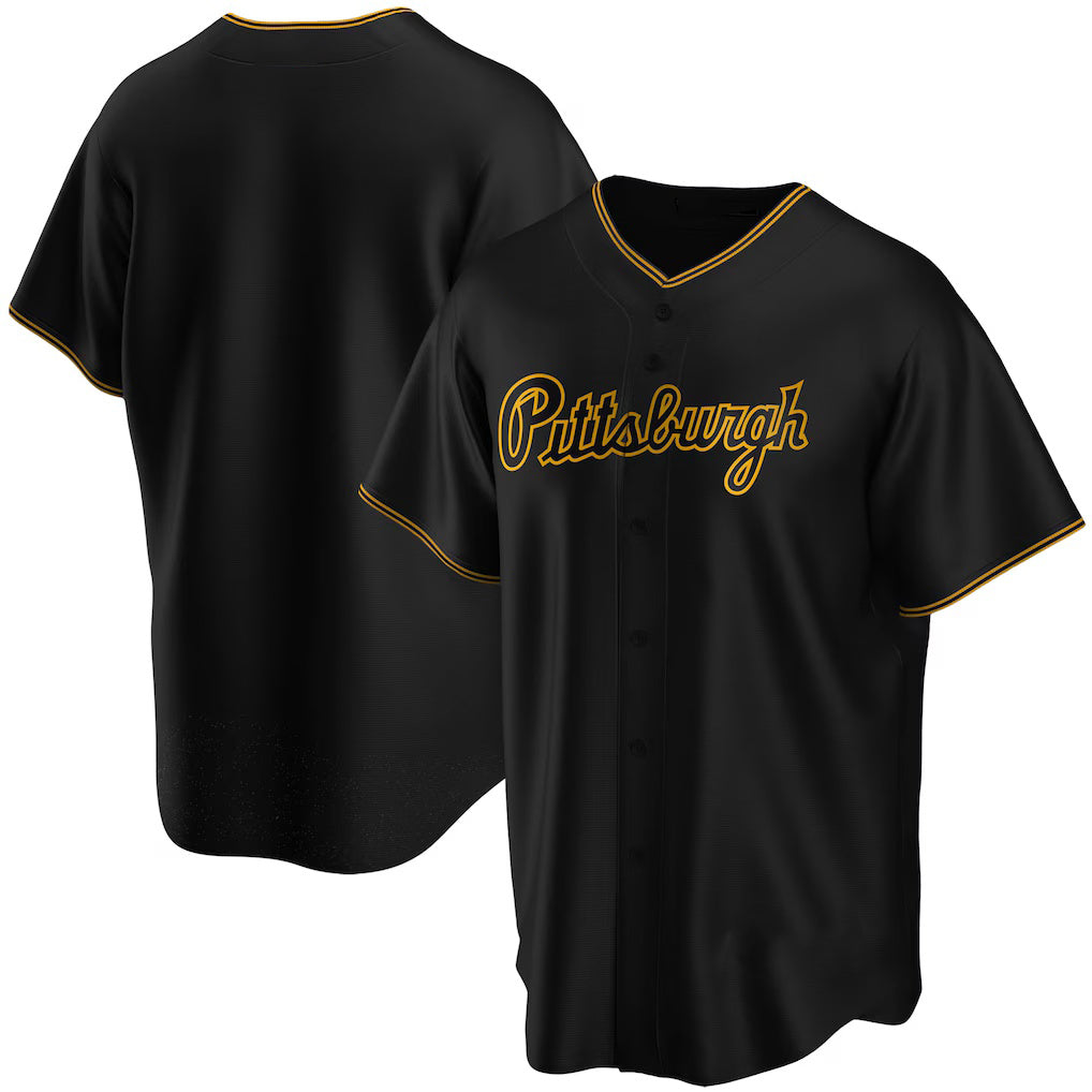 Baseball Jersey | Pittsburgh Pirates Black Alternate Replica Team - image 1