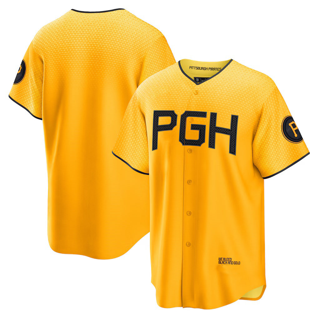 Baseball Jersey | Pittsburgh Pirates Gold City Connect Replica - image 1