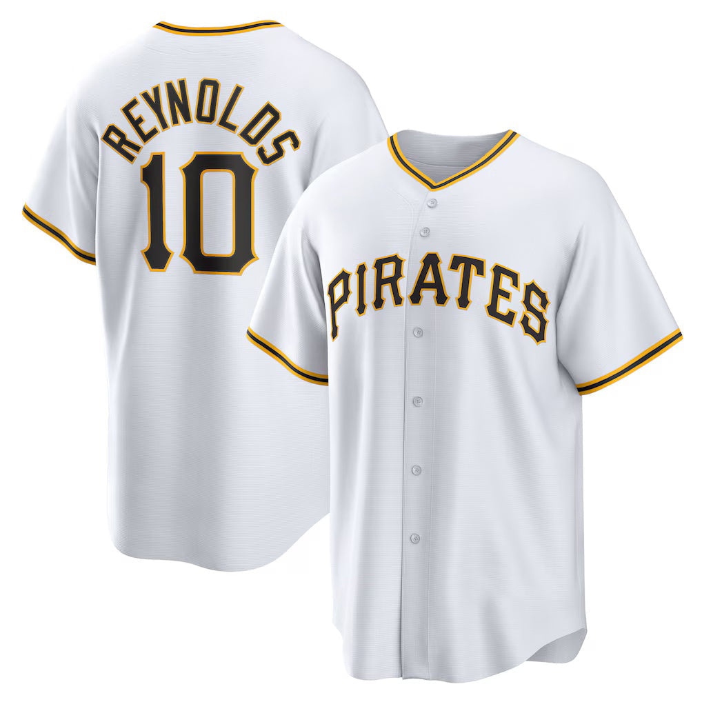 Baseball Jersey | Pittsburgh Pirates #10 Bryan Reynolds White Replica Player - image 1
