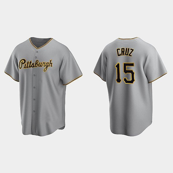 Baseball Jersey | Pittsburgh Pirates #15 Oneil Cruz Gray Road Cool - image 1