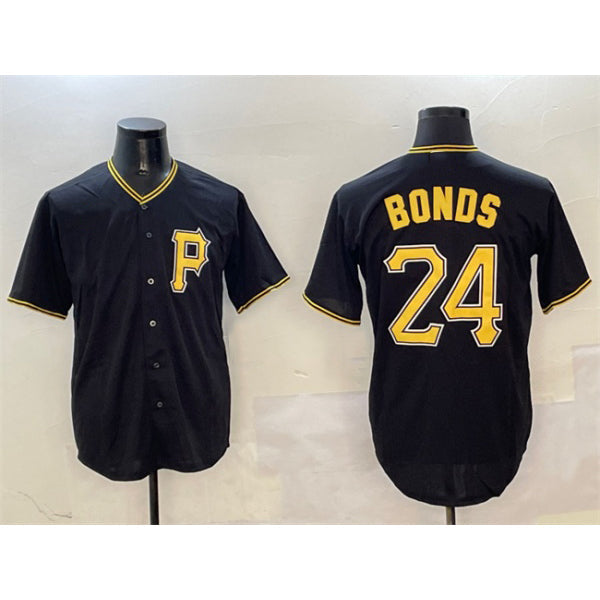 Baseball Jersey | Pittsburgh Pirates #24 Barry Bonds Black Stitched - image 1