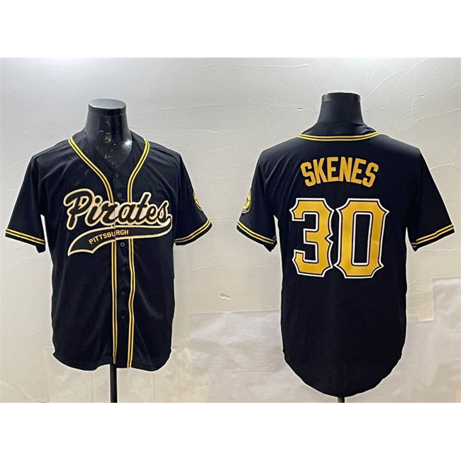 Baseball Jersey | Pittsburgh Pirates #30 Paul Skenes Black Stitched - image 1