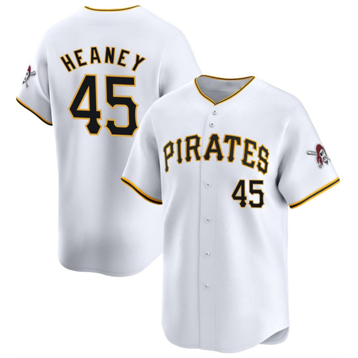 Baseball Jersey | Pittsburgh Pirates #45 Andrew Heaney White 2025 Home Limited Stitched - image 1