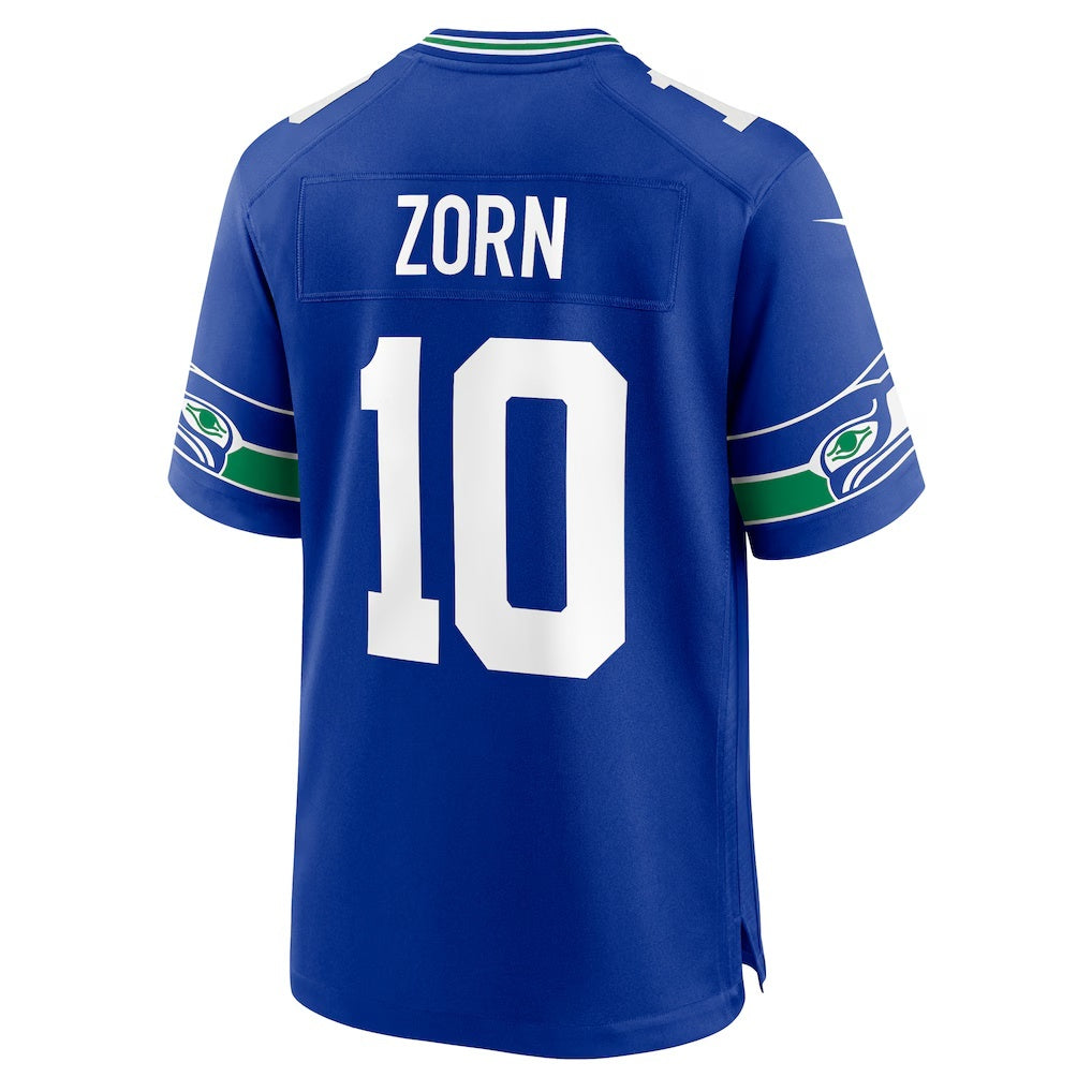 American Football Jersey | S.Seahawks #10 Jim Zorn Royal Retired Player Alternate Game Football Stitched jersey - image 1