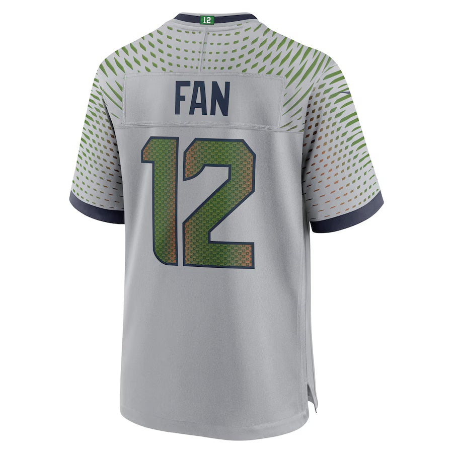 American Football Jersey | S.Seahawks #12 Fan 2025 Rivalries Collection Game Jersey - Wolf Gray - image 1