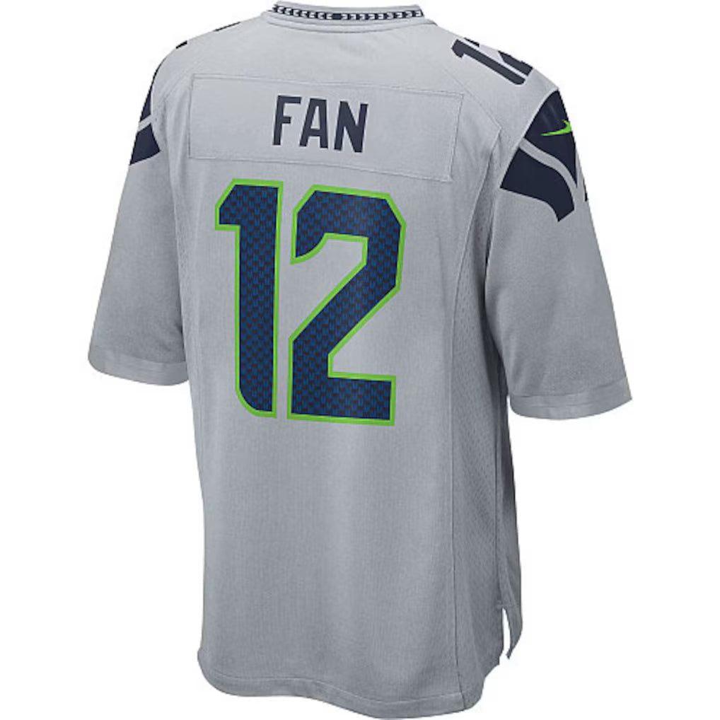American Football Jersey | S.Seahawks #12s Game Jersey - Gray - image 1