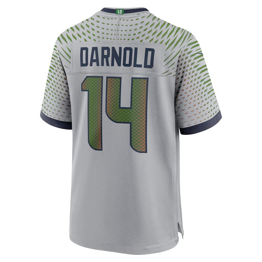 American Football Jersey | S.Seahawks #14 Sam Darnold 2025 Rivalries Collection Game Jersey - Wolf Gray - image 1