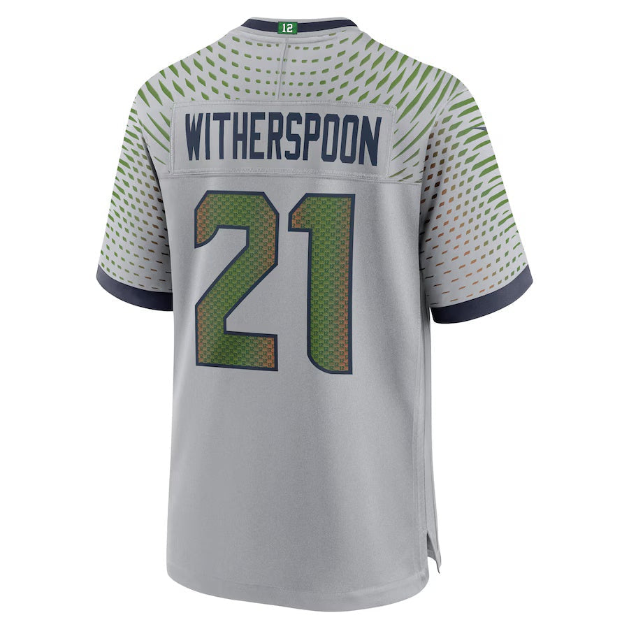 American Football Jersey | S.Seahawks #21 Devon Witherspoon 2025 Rivalries Collection Game Jersey - Wolf Gray - image 1