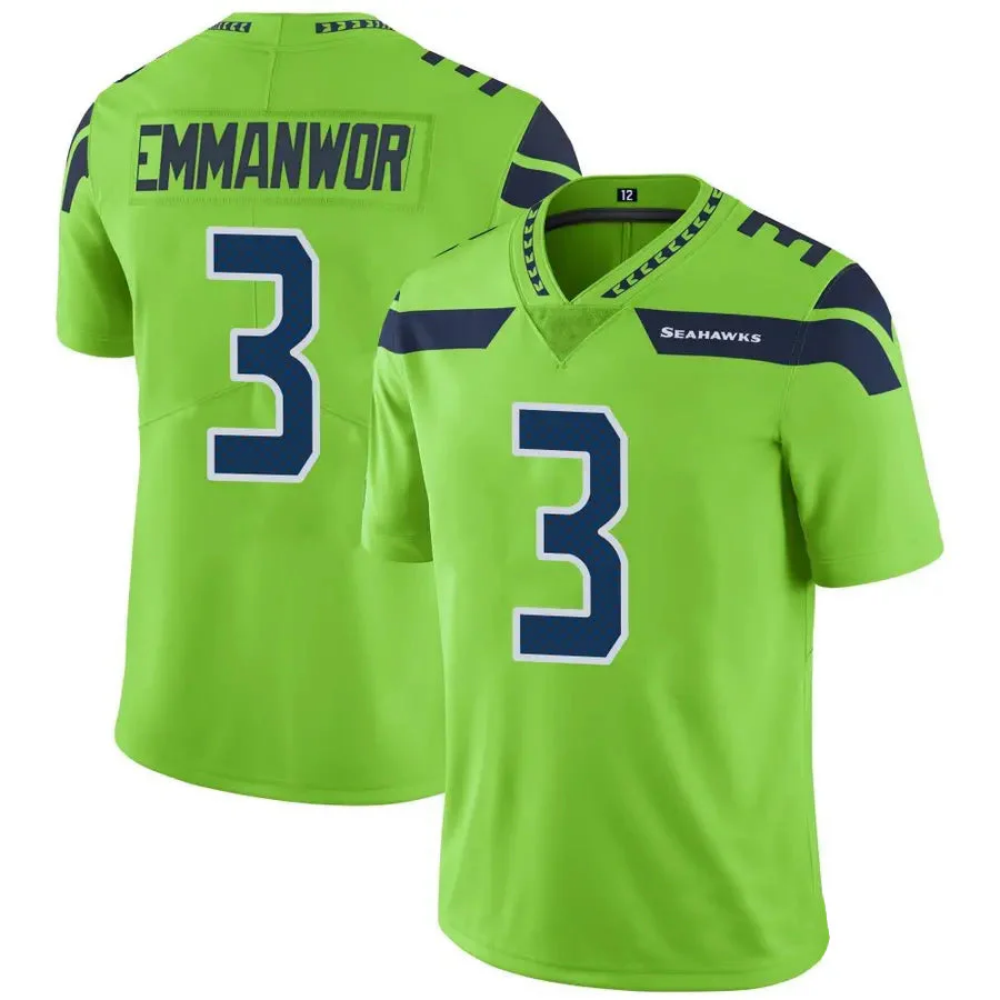 American Football Jersey | S.Seahawks #3 Nick Emmanwori Green Football Game Stitched Jersey - image 1