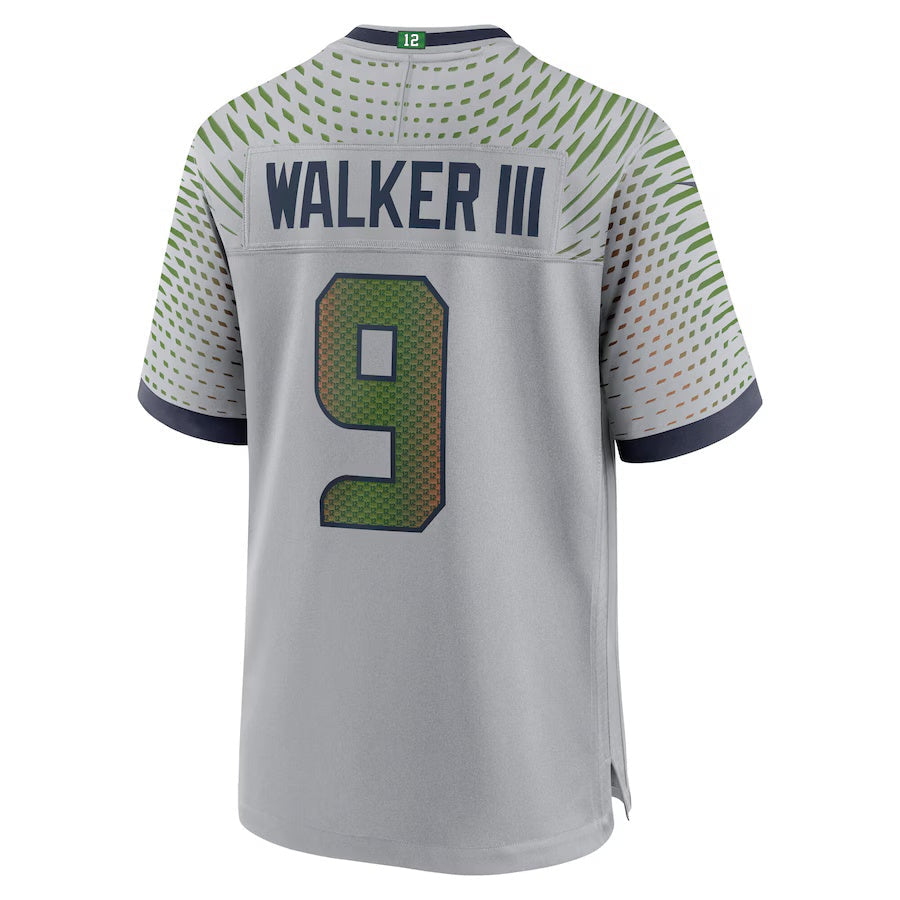 American Football Jersey | S.Seahawks #9 Kenneth Walker III 2025 Rivalries Collection Game Jersey - Wolf Gray - image 1