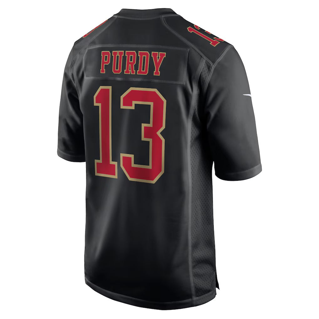 American Football Jersey | SF.49ers #13 Brock Purdy Fashion Game Player Football Stitched Jersey - Black - image 1