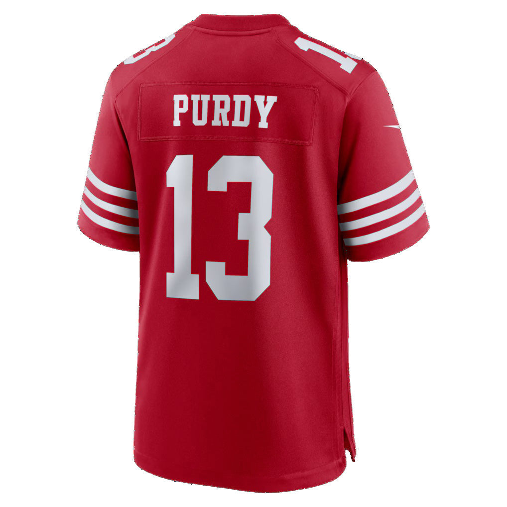 American Football Jersey | SF.49ers #13 Brock Purdy Scarlet 80th Anniversary Game - image 1