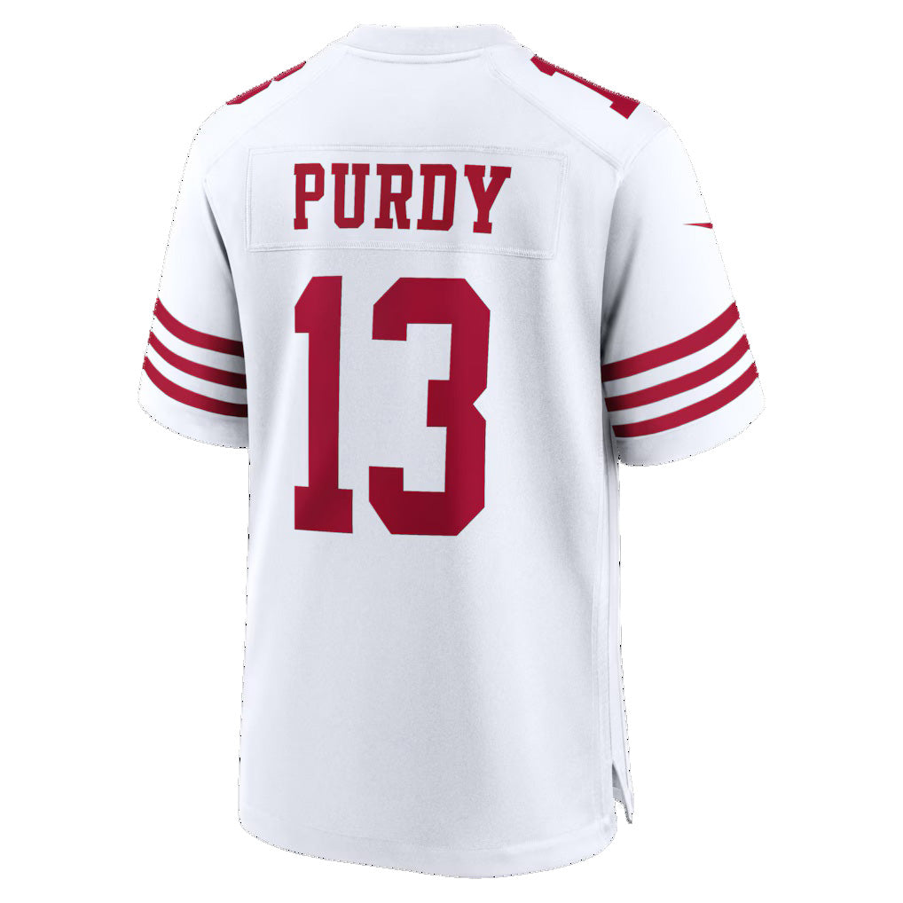 American Football Jersey | SF.49ers #13 Brock Purdy White 80th Anniversary Game - image 1
