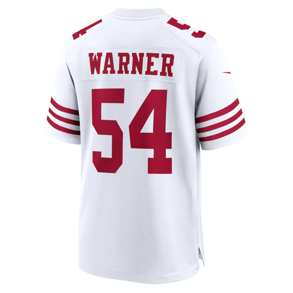American Football Jersey | SF.49ers #54 Fred Warner White Player Game Football Stitched Jersey - image 1