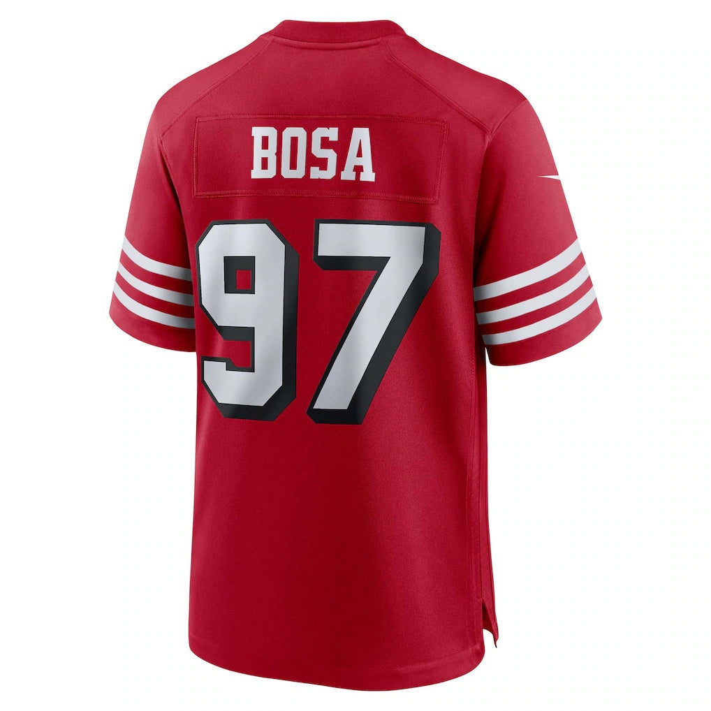 American Football Jersey | SF.49ers #97 Nick Bosa Scarlet Alternate Game Football Stitched Jersey - image 1