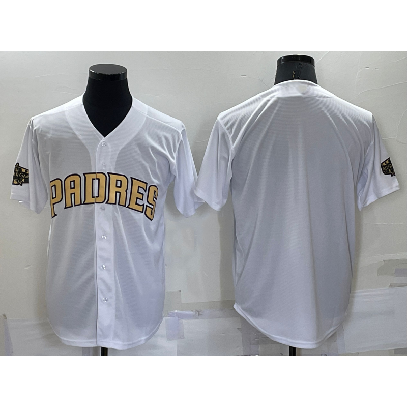 Baseball Jersey | San Diego Padres Blank White 2022 All Star Stitched Cool - image 1