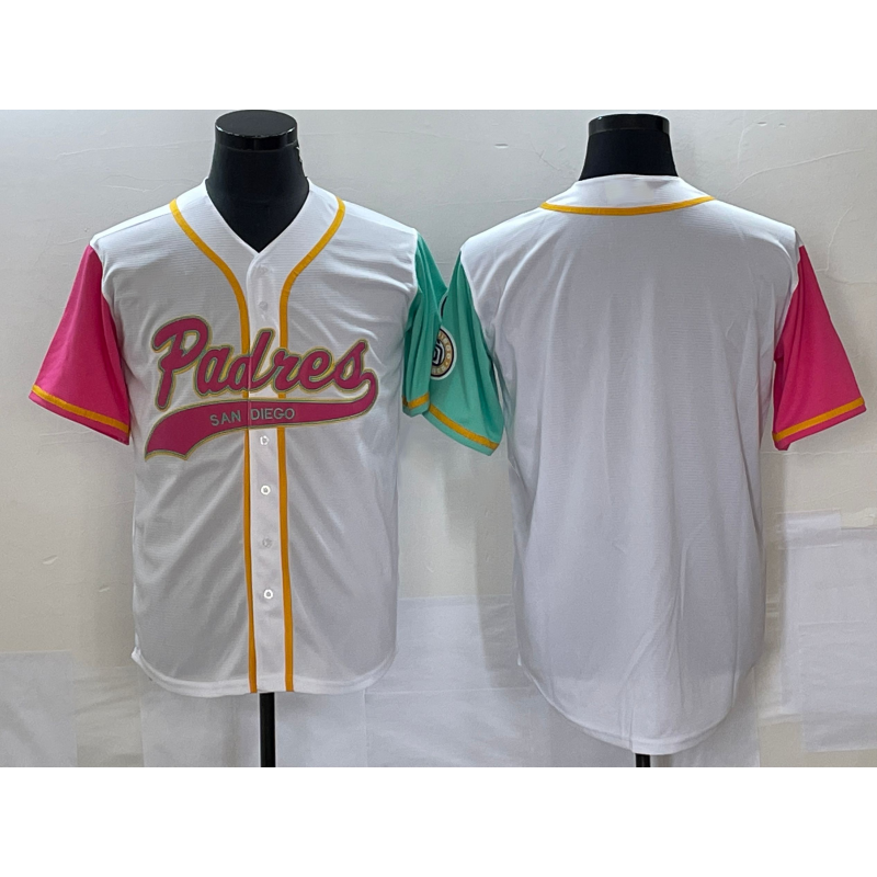Baseball Jersey | San Diego Padres Blank White NEW 2023 City Connect Stitched - image 1