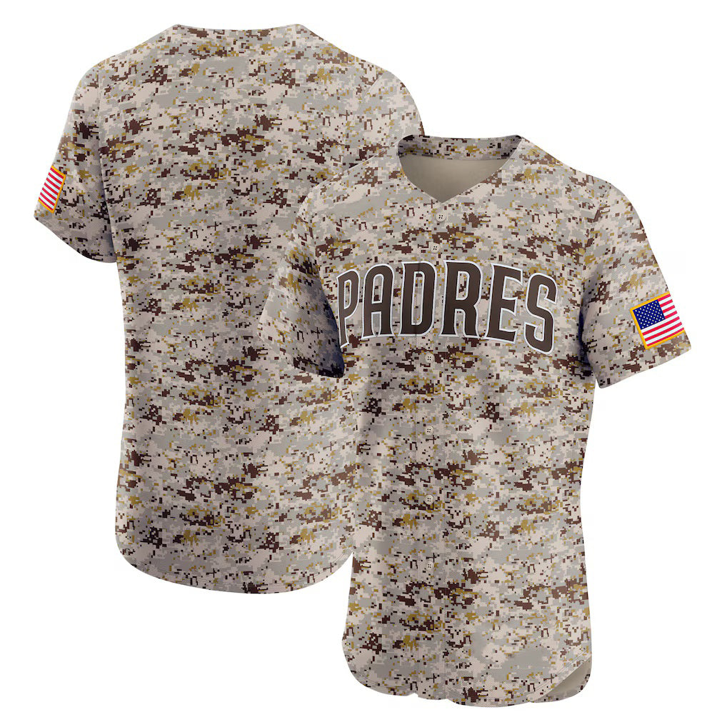 Baseball Jersey | San Diego Padres Camo Alternate Patch - image 1