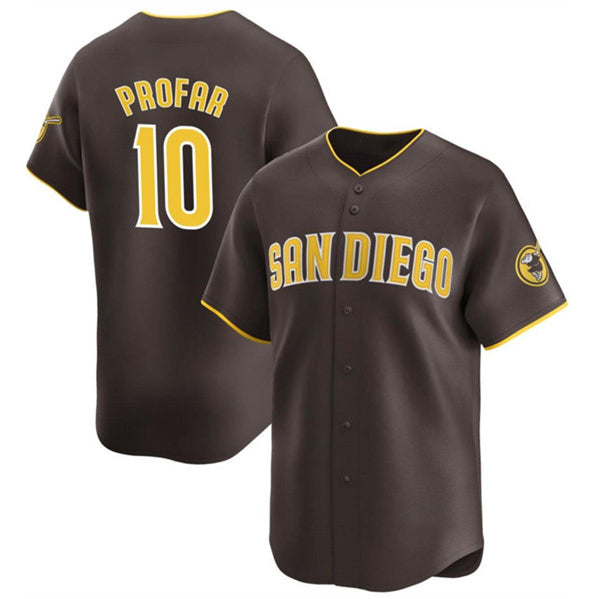 Baseball Jersey | San Diego Padres #10 Jurickson Profar Brown 2024 Away Limited Stitched - image 1