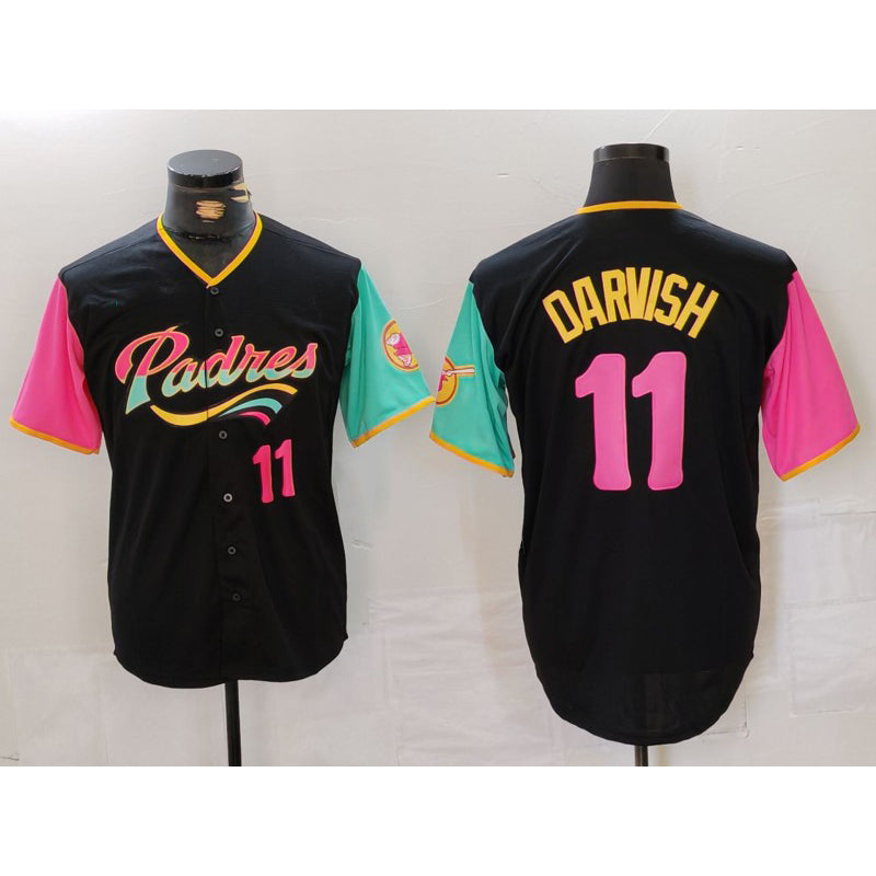 Baseball Jersey | San Diego Padres #11 Yu Darvish Black Player Number Fashion - image 1