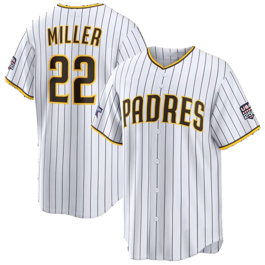 Baseball Jersey | San Diego Padres #22 Mason Miller 2026 All-Star Game White Replica - image 1