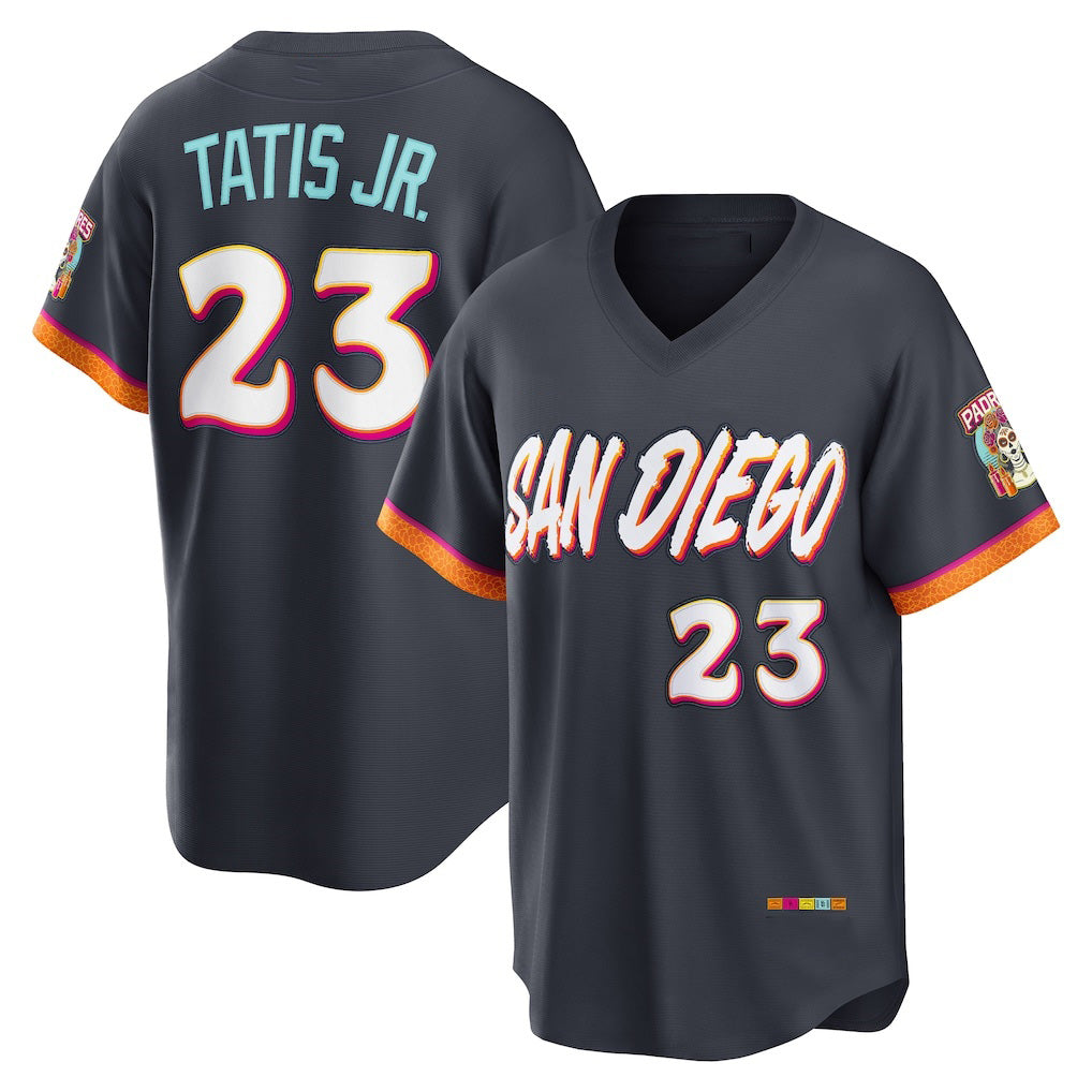 Baseball Jersey | San Diego Padres #23 Fernando Tatis Jr. Obsidian 2026 City Connect Stadium - image 1