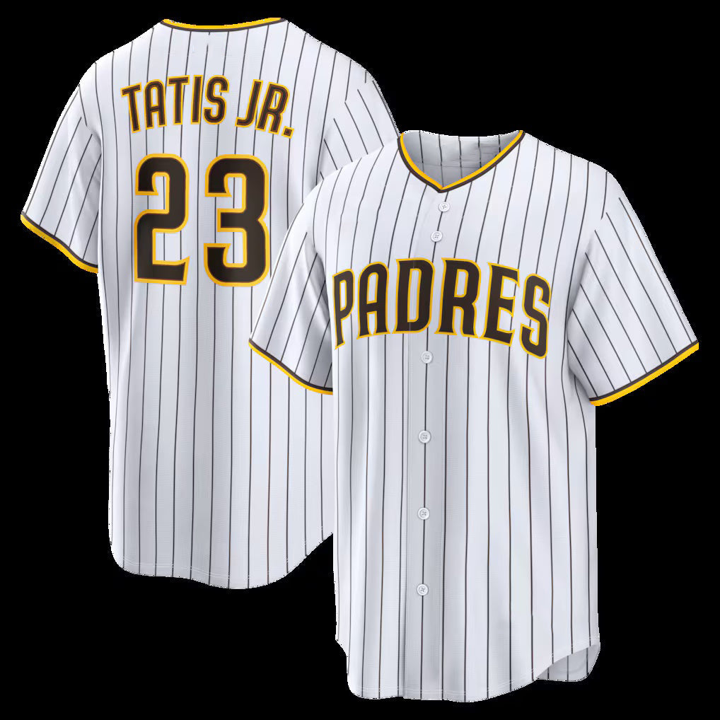 Baseball Jersey | San Diego Padres #23 Fernando Tatis Jr. White Home Replica Player - image 1