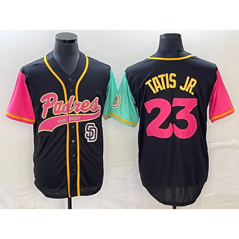 Baseball Jersey | San Diego Padres #23 Fernando Tatis Jr Black NEW 2023 City Connect Stitched - image 1